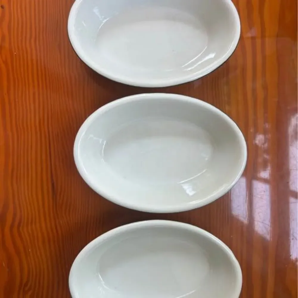 THREE Hall custard/ fruit bowls